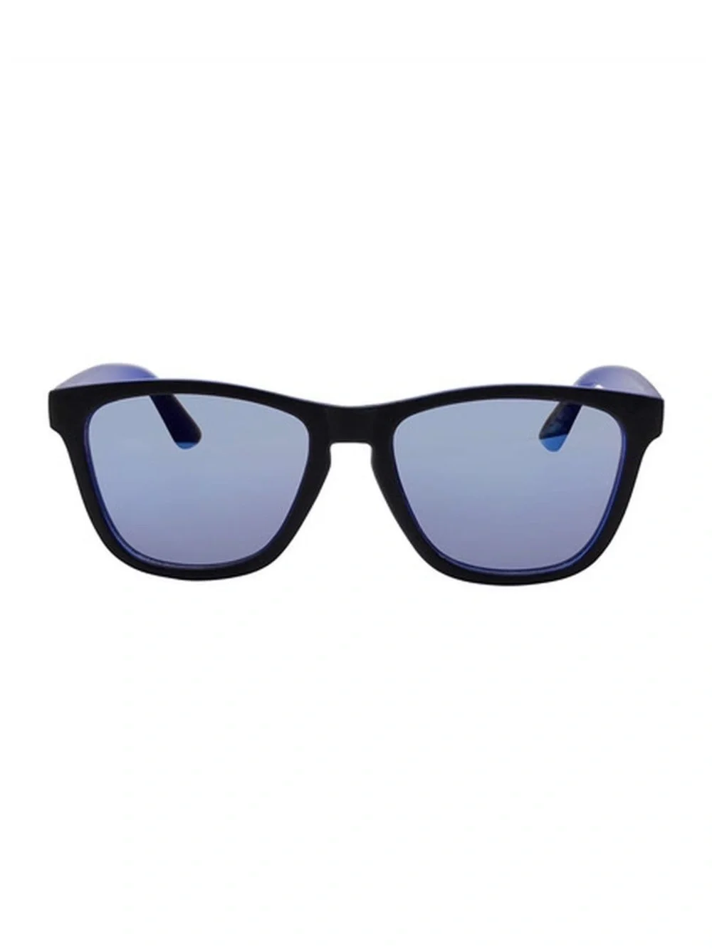 Wayfarer Full Rim Sunglasses with Blue Mirrored Lenses - 100% UV Protection